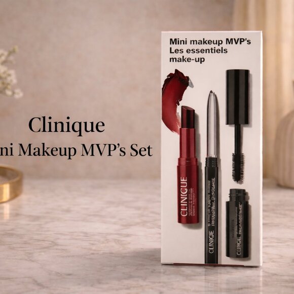 Clinique Other - NWOT Clinique Mini Makeup MVP’s Set – Bold Red Lipstick & Black Mascara